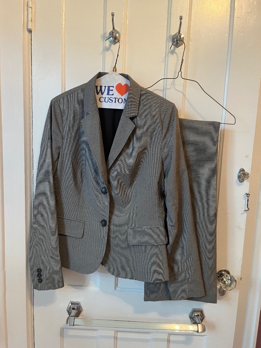 Banana Republic Houndstooth/Micro Check Suit